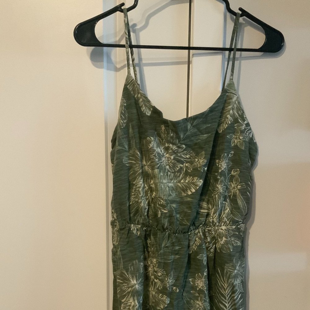 Tropical green dress